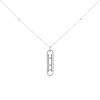 Messika Move necklace in white gold and diamonds - 00pp thumbnail