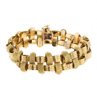 Brazalete articulado Boucheron  de oro amarillo
