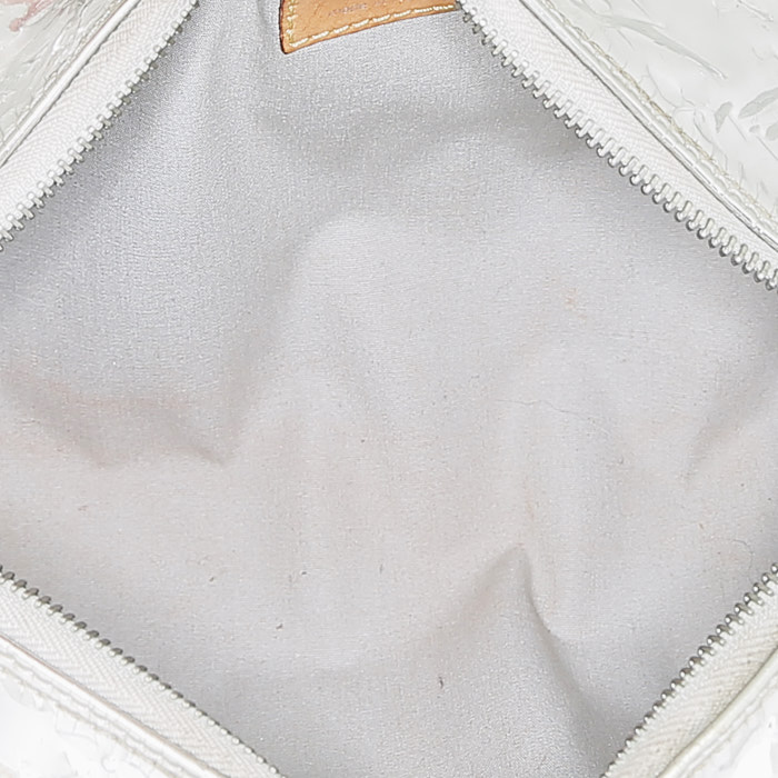 Bolso de mano Louis Vuitton  Miroir en cuero Monogram plateado - Detail D2