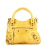 Balenciaga  Neo Classic mini  handbag  in yellow mustard leather - 360 thumbnail