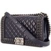 Chanel  Boy shoulder bag  in blue quilted leather - 00pp thumbnail