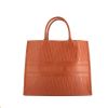 Dior Book Tote shopping bag in brown monogram leather - 360 thumbnail