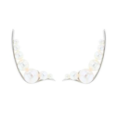 Pendientes Tasaki  de oro blanco y perlas cultivadas