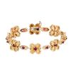 Bracelet Mauboussin  en or jaune, rubis et diamants - 00pp thumbnail