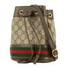 Gucci   handbag  in beige "sûpreme GG" canvas  and brown leather - 00pp thumbnail
