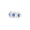 Buccellati Romanza ring in white gold, diamonds and sapphires - 00pp thumbnail