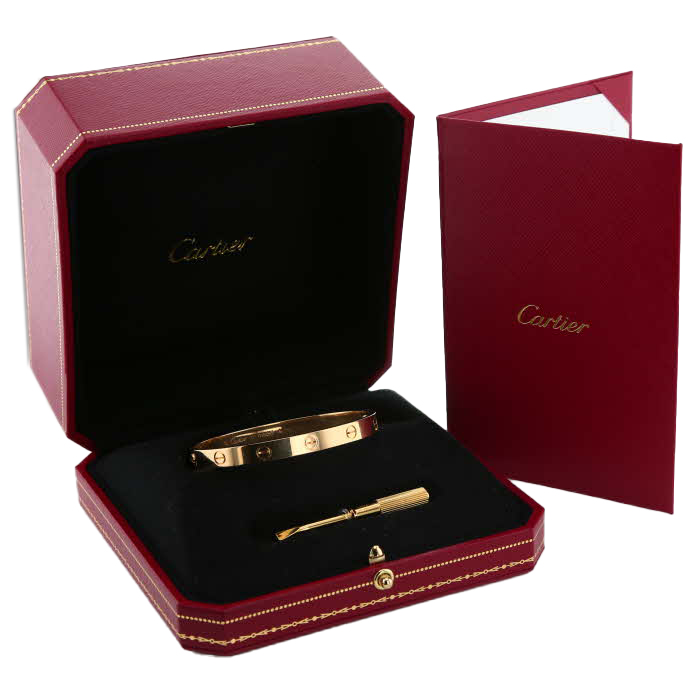 Brazalete Cartier Love de oro amarillo - Detail D2