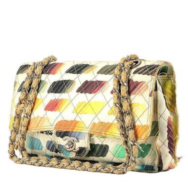 Bolso de mano Chanel  Timeless Classic en lona beige
