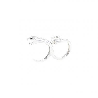 Anello doppio Boucheron Trouble in oro bianco e diamanti