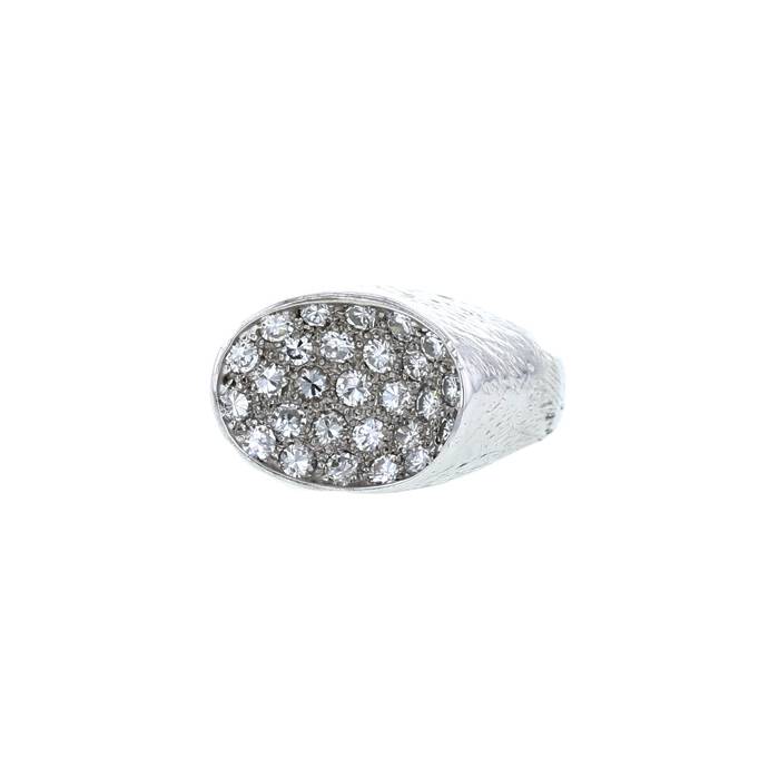 Anello Vintage  in oro bianco e diamanti