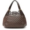 Louis Vuitton  Sistina handbag  in ebene damier canvas  and brown - Detail D7 thumbnail
