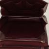 Celine  Classic Box shoulder bag  in burgundy box leather - Detail D2 thumbnail
