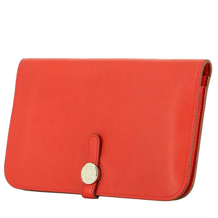 Hermès Dogon Wallet Gm in Red