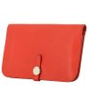 Billetera Hermès  Dogon en cuero swift rojo - 00pp thumbnail