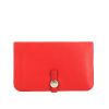 Portefeuille Hermès  Dogon en cuir Swift rouge - 360 thumbnail