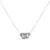 Dinh Van Menottes R8 necklace in white gold and diamonds - 00pp thumbnail
