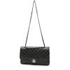 Chanel  Timeless Classic medium model  handbag  in black quilted leather - Detail D2 thumbnail