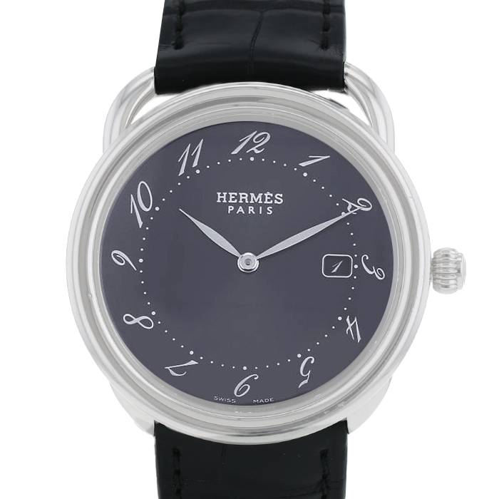 Montre Hermès Arceau en acier Ref: hermes 2002 pre owned annee mediterranee padlock bag charm item  Vers 2011 - 00pp