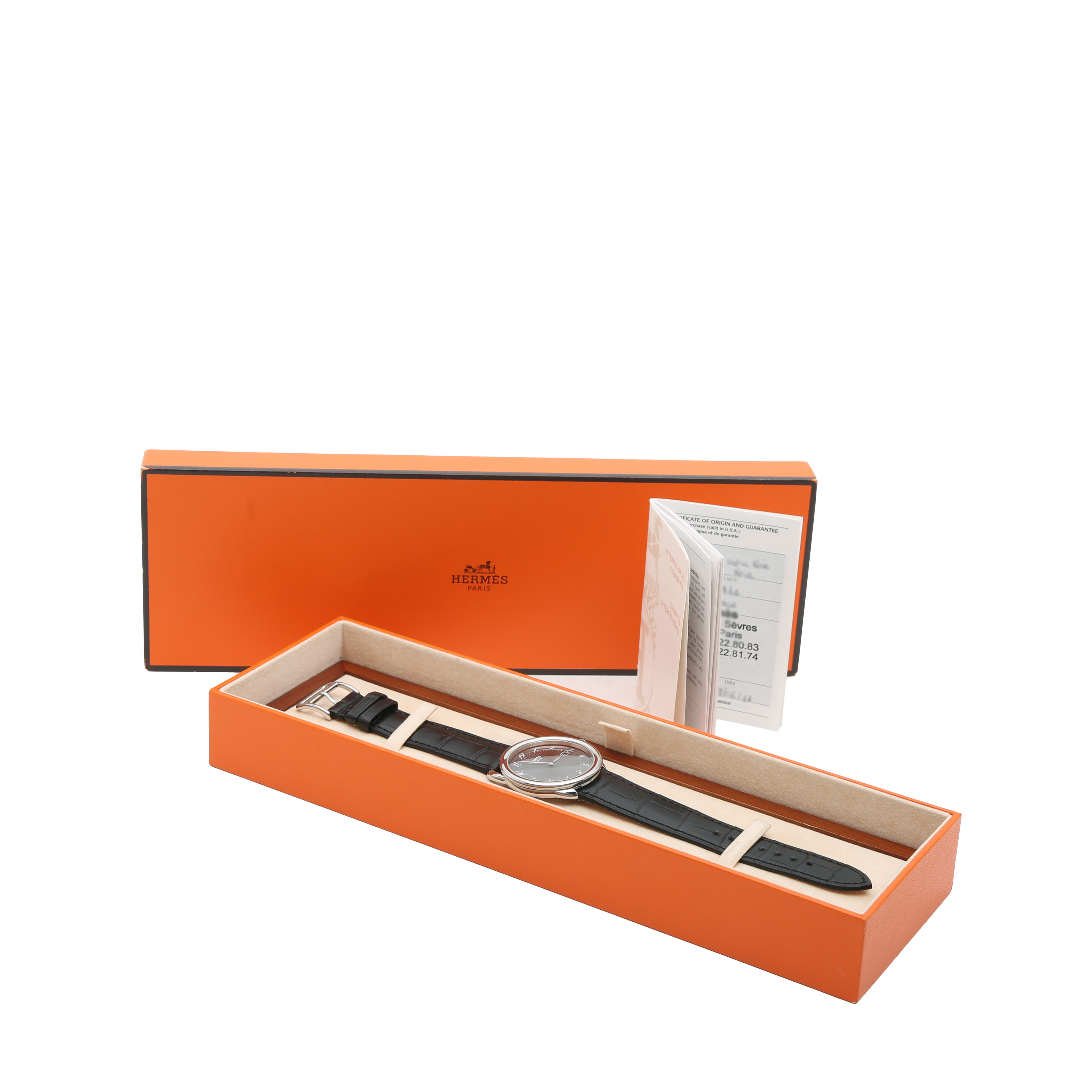 Montre Hermès Arceau en acier Ref: Hermès - AR5.710  Vers 2011 - Detail D2