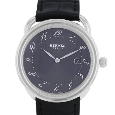 HERMES Watches BA1.510 Barenia exclusive belt 2 colors leather blue blue  unisex Used