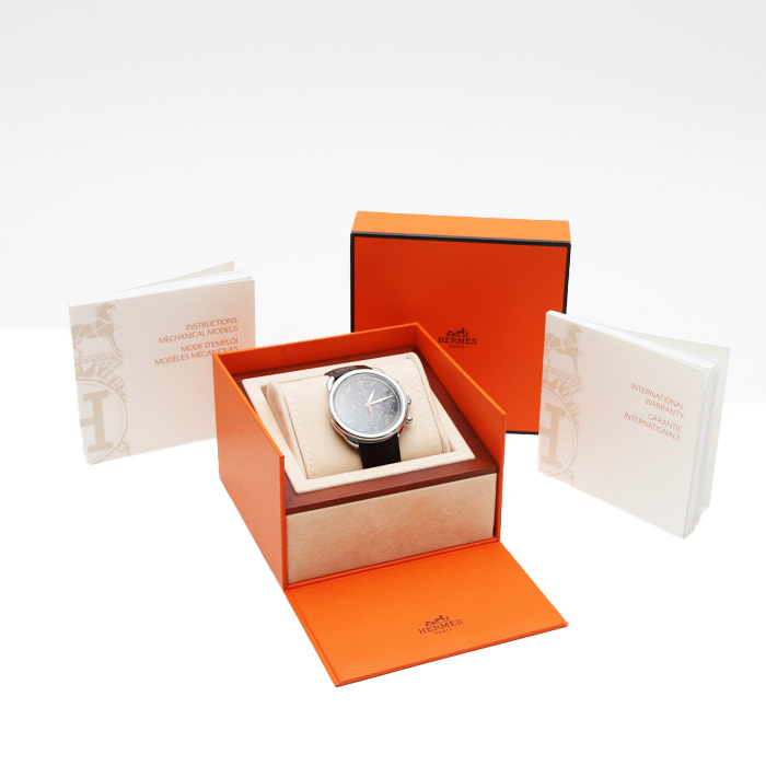 Montre Hermès Arceau Chrono en acier Ref: Hermes - AR4.910  Vers 2010