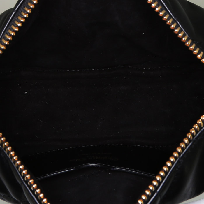 Bolso de mano Dior  Vibe Hobo en cuero cannage negro y cuero blanco - Detail D3