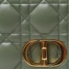 Dior  Caro medium model  shoulder bag  in olive green quilted leather - Detail D1 thumbnail