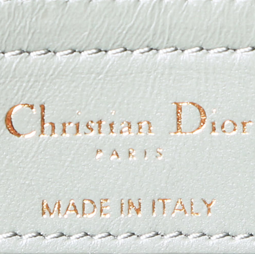 Dior Caro medium model shoulder bag in olive green quilted leather - Detail D5