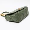 Dior  Caro medium model  shoulder bag  in olive green quilted leather - Detail D6 thumbnail