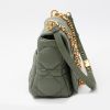 Dior  Caro medium model  shoulder bag  in olive green quilted leather - Detail D7 thumbnail