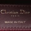 Bolso de mano Dior  Lady Dior modelo mediano  en terciopelo color burdeos - Detail D3 thumbnail