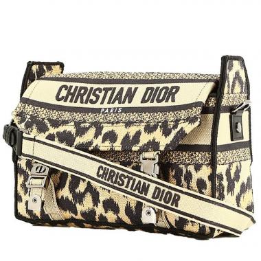 Borsa a tracolla Dior  Diorcamp in tela beige e marrone