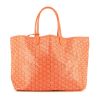 Goyard  Saint-Louis shopping bag  in orange Goyard canvas  and orange leather - 360 thumbnail
