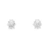 Vintage pair of clips in white gold, platinium and diamonds - 00pp thumbnail