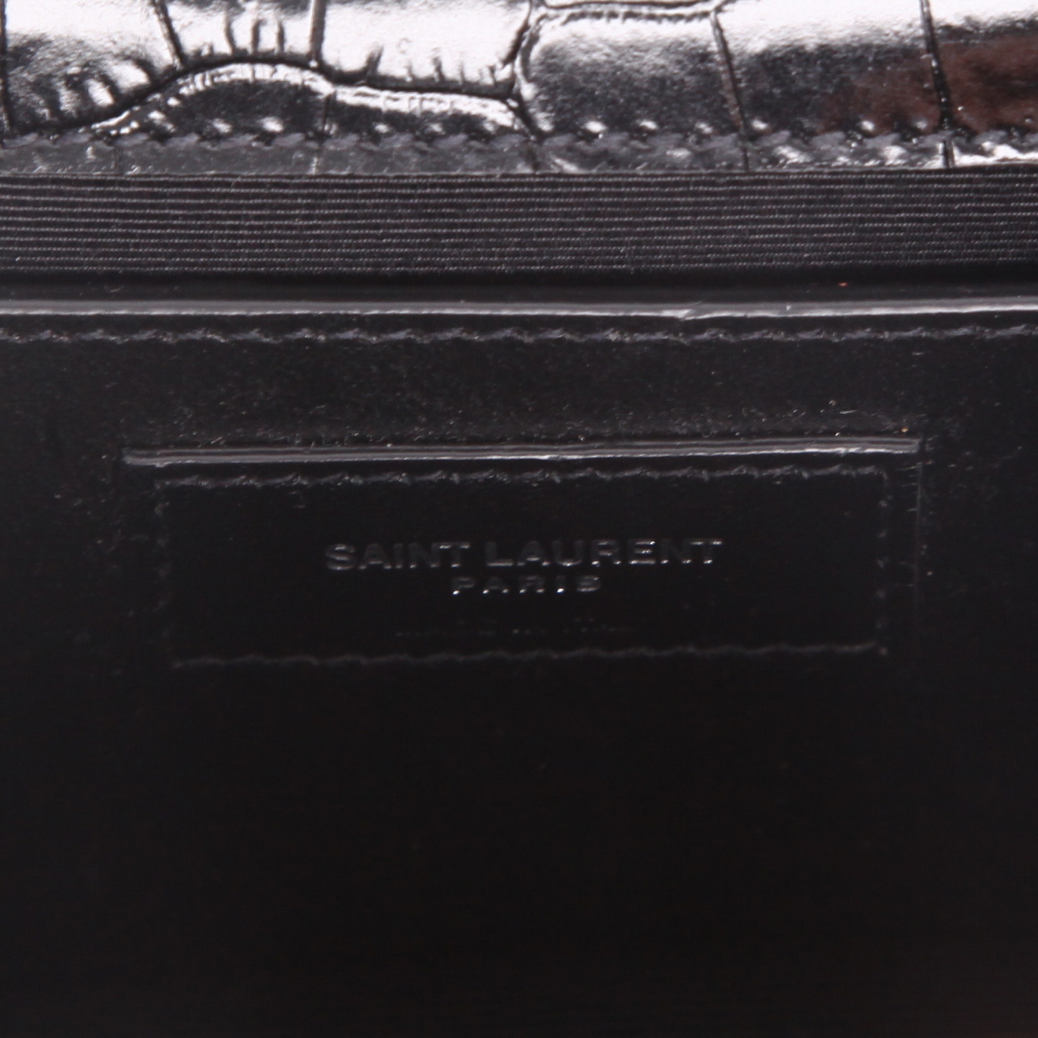 Saint Laurent  Kate Pompon shoulder bag  in black leather - Detail D2