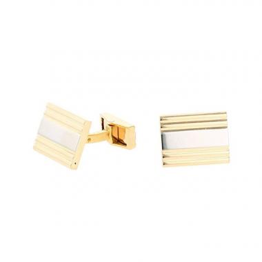 Coppia di gemelli Van Cleef 
Arpels  in oro giallo e oro bianco