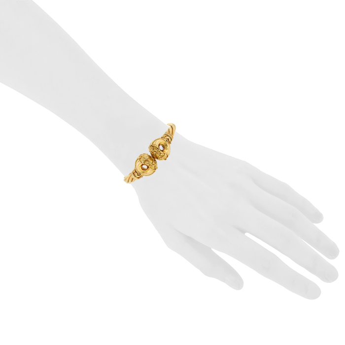 Opening Lalaounis  bracelet in yellow gold - Detail D1