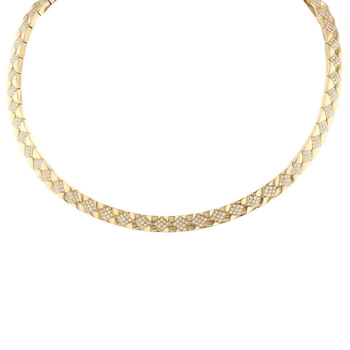 Girocollo Chanel Matelassé in oro giallo e diamanti - 00pp
