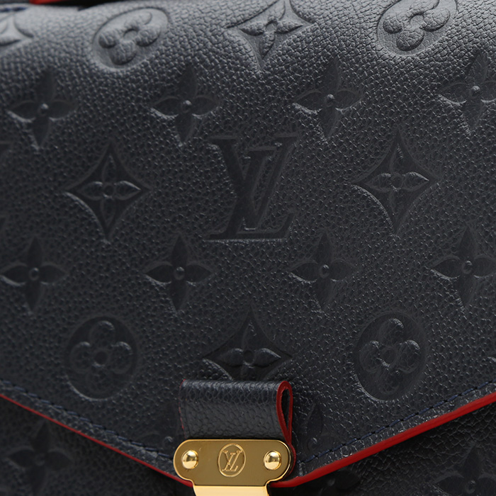 Bolso bandolera Louis Vuitton  Metis en cuero monogram huella azul y rojo - Detail D1