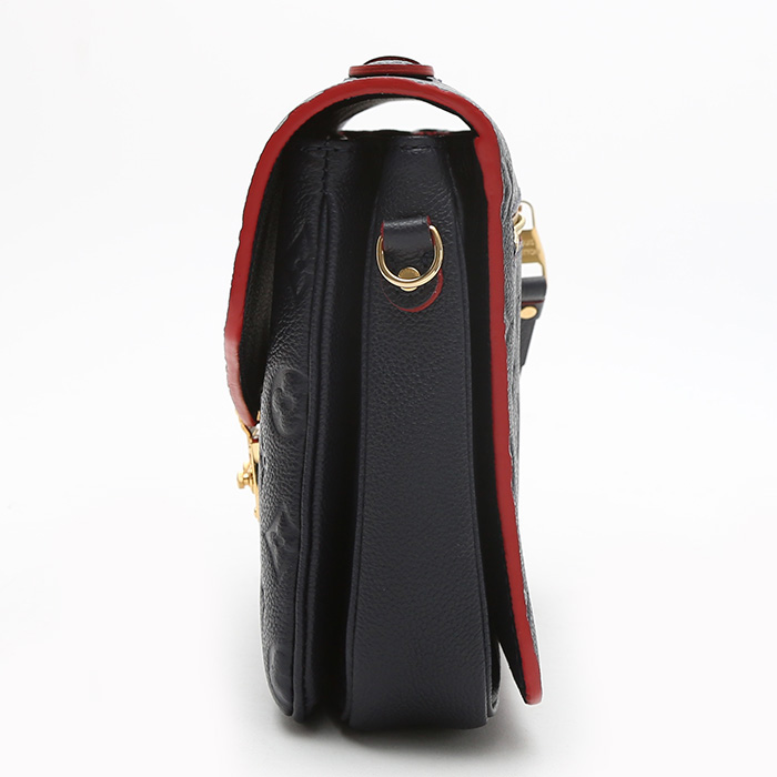 Sac bandoulière Louis Vuitton  Metis en cuir monogram empreinte bleu et rouge - Detail D6