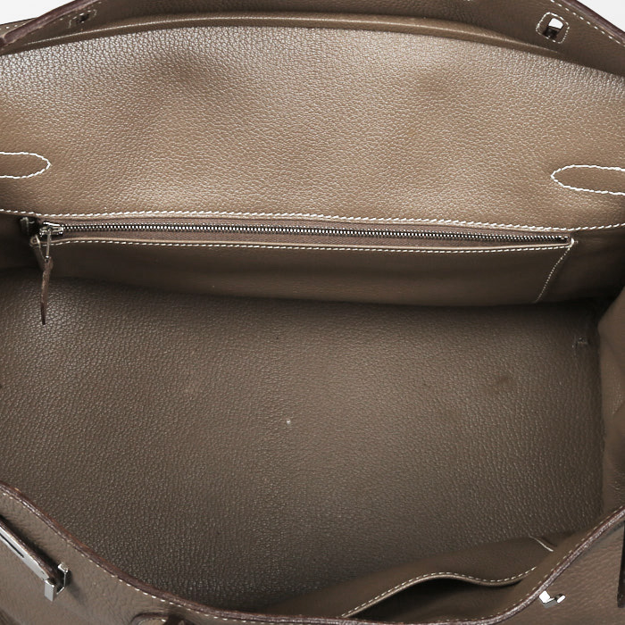 Sac à main Hermès  Birkin 35 cm en cuir togo étoupe - Detail D3
