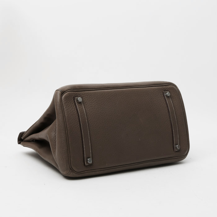 Sac à main Hermès  Birkin 35 cm en cuir togo étoupe - Detail D6