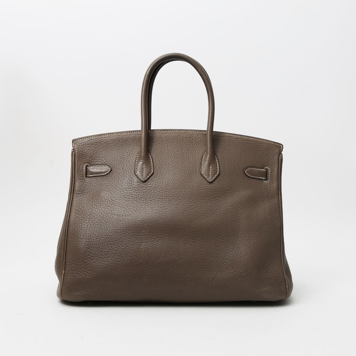Sac à main Hermès  Birkin 35 cm en cuir togo étoupe - Detail D9