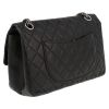 Chanel  Chanel 2.55 handbag  in black quilted leather - Detail D6 thumbnail