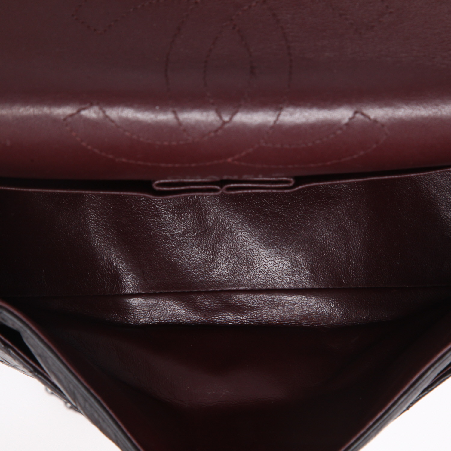 Sac à main Chanel  Chanel 2.55 en cuir matelassé noir - Detail D8