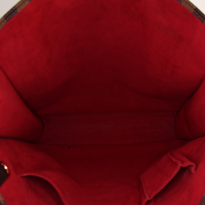 Bolso Cabás Louis Vuitton  Sac Plat y cuero marrón - Detail D2