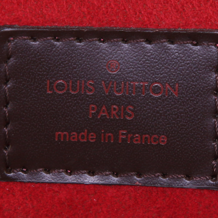 Sac cabas Louis Vuitton  Sac Plat et cuir marron - Detail D3