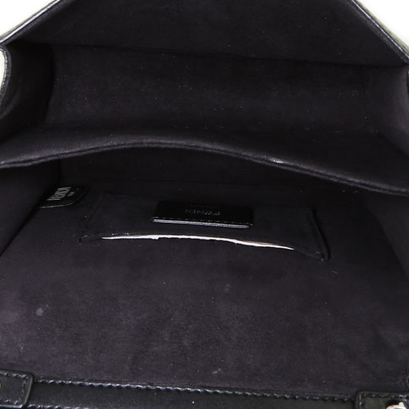 Borsa a tracolla Fendi  Kan I in pelle nera - Detail D3
