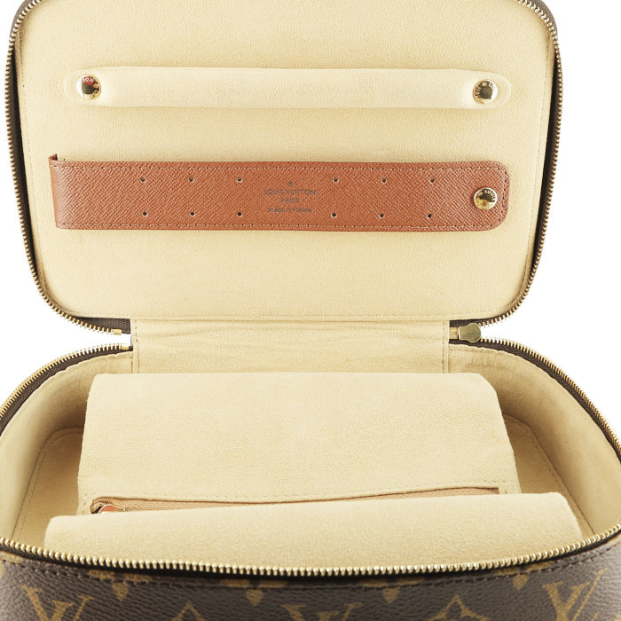 Boîte à bijoux Louis Vuitton  Boite à bijoux en toile monogram marron - Detail D2