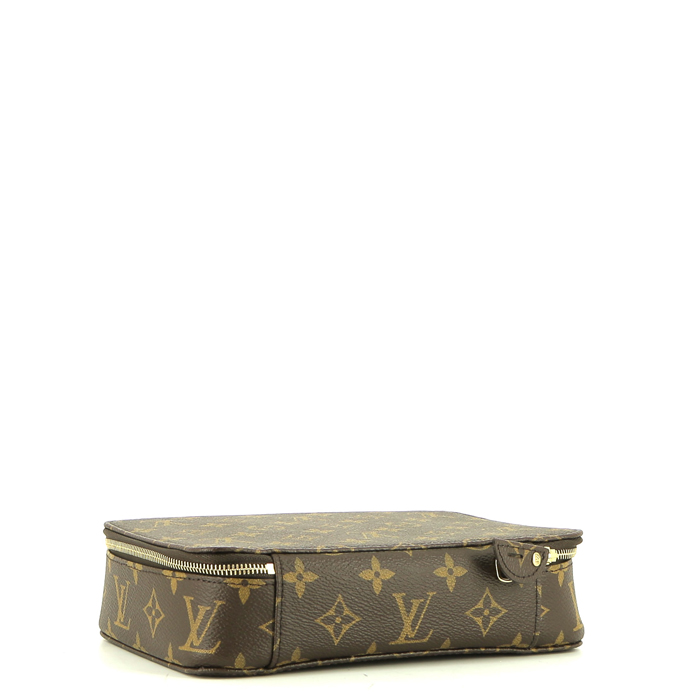 Boîte à bijoux Louis Vuitton  Boite à bijoux en toile monogram marron - Detail D4